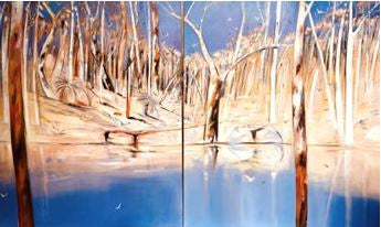 Dawn by the Billabong - Diptych