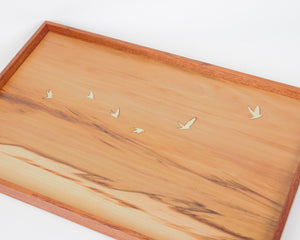 Tray with Bird Marquetry #17